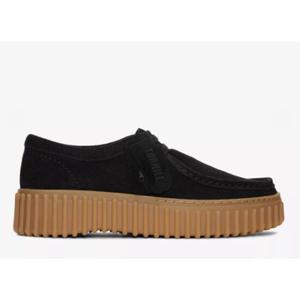 CLAOXC4237WF1 금강제화 랜드로바 클락스 여성 Torhill Bee 블랙 스웨이드 스니커즈