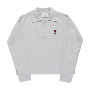 아미 니트 UPL346 KN0042 193 드 꾀흐 스몰 하트 로고