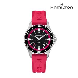 [해밀턴]H82395330 카키 네이비 스쿠바 오토매틱 40mm 핑크