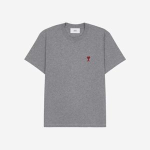 아미 스몰 하트 로고 클래식 핏 반팔 헤더그레이 UTS001-724-055