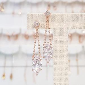 볼라레 세이브존01 큐빅귀걸이 은침드롭 SPE425