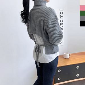 2L-UPP 1005 여자 목폴라 스트랩 골지니트