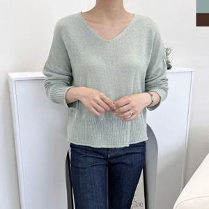 2L-UPP 1031 여자브이넥 여리핏니트