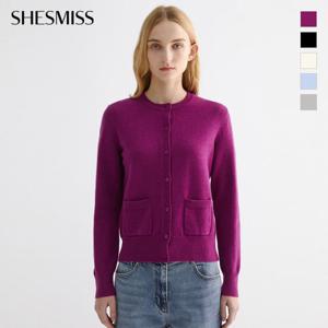 [쉬즈미스] 울 베이직 라운드넥 가디건_SSKCDO42510