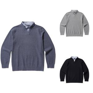 [올젠]올젠 브이넥 셔츠레이어드 스웨터 3종 ZPF1ER1501