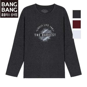 뱅뱅 HC04 가을남성프린팅 얇은라운드긴팔티셔츠 NTK708