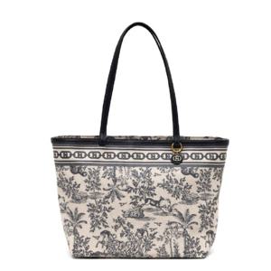 [헤지스] H 뜨왈 네이비 코티드 캔버스 쇼퍼백(HIBA5E602N2)