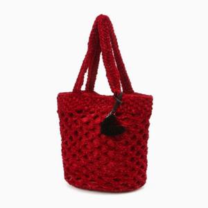 [질스튜어트] [플로팅] 벨벳 무드 하트참 레드 숄더백 JABA4F529R3