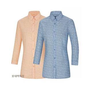 [콜핑]LD18 여성 봄 7부소매 프린트패턴 통기성우수 냉감 캐주얼셔츠 KVH5814W