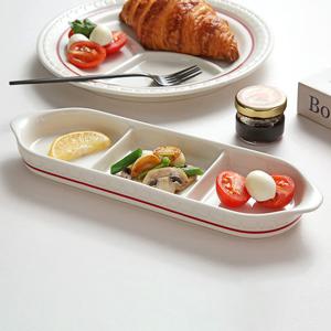 시라쿠스 쉐난고 카디날 도자기 직3칸 나눔접시 1p