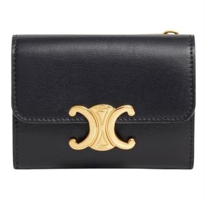 셀린느 트리옹프 동전 컴팩트 지갑 - 샤이니 카프스킨 10I653DPV