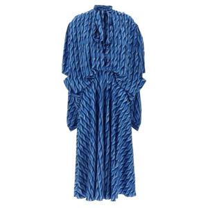 발렌시아가 미디 원피스 814150TRLB44011 Blue