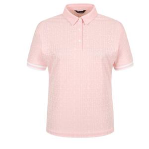 [레노마골프]25SS 여성 로고 자카드 카라 반팔 티셔츠 RWTPO6107