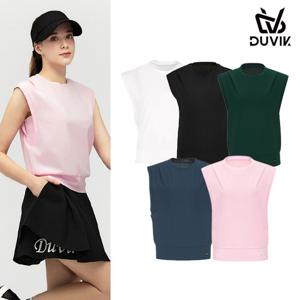 듀빅 여성 오버핏 브루종 민소매 티셔츠 DD2WTS107