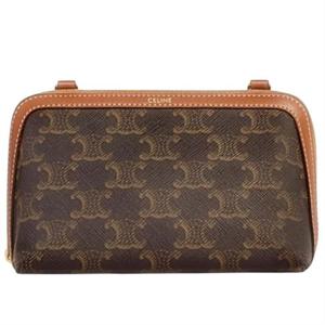 셀린느 트리옹프 체인 클러치백 램스킨