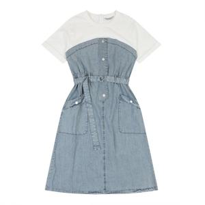 [코데즈컴바인]다이마루 배색 원피스 (CJB-OP518W5)