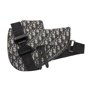 디올 SADDLE 백 베이지 블랙 오블리크 자카드 1ADPO093YKY_H28E