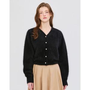 질스튜어트 뉴욕 여성 24FW 블랙 진주버튼 앙고라혼방 가디건 JSSW4D430BK