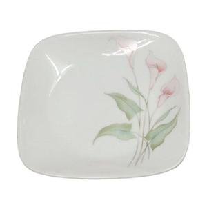 코렐 접시 사각 반찬 도자기 그릇 앞접시 백합 소 요리접시 주방용품 주방식기 다용도접시 음식그릇 찬접시