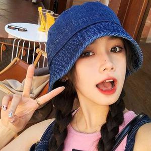 데님 벙거지모자 버킷햇 사파리 리정모자 청