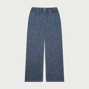 행텐 HC04 밴딩 린넨라이크 원턱 데님팬츠 10520-055