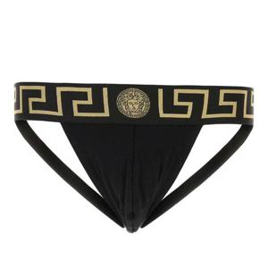 베르사체 블랙 그레카 스트레치 브리프 AUU010171A10011 A80G