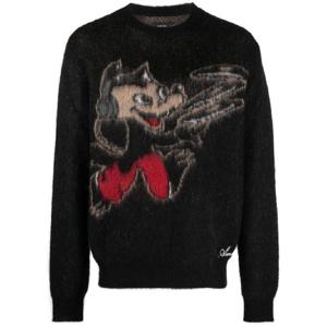 아미리 레코드 울프 니트 스웨터 AW23MKL047