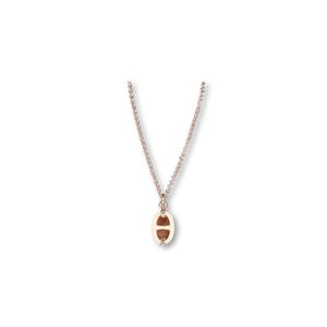 [라운지엘] 에르메스 Mini Maillon 펜던트 네크리스 크림 로즈골드 H100053FOD3