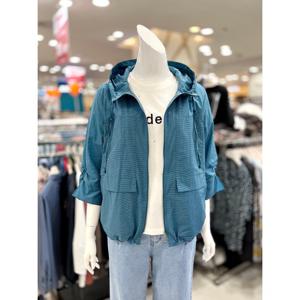 [트리아나]소매 셔링 후드 캐주얼 재킷 AJ2GA05