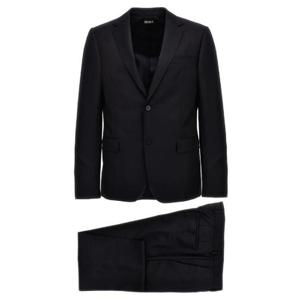 제냐 싱글브레스트 스트레이트 레그 테일러드 슈트 717701A7281CGA 8 TP934563068