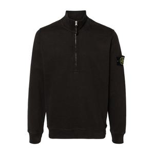 스톤아일랜드 로고 패치 반집업 맨투맨 그레이 811563420 V0062