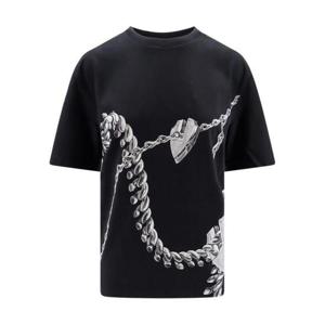 버버리 반팔 티셔츠 8088196A1879 BLACK IP PAT