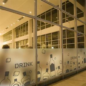 아트박스/낭만창고 dgcn284-드링크비어-무점착 반투명 창문 시트