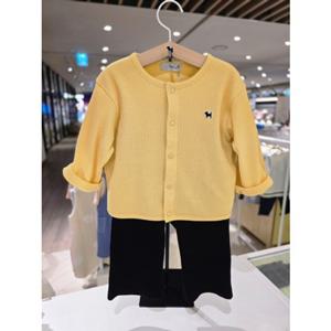 [블루독베이비] 25 FW(YE)가디건 상하세트(45A7067214)백일 돌 유아 조카 선물 실내 등원 (45A7067214) ch