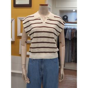 [BCBG]오픈 카라 니트 B5B6K491