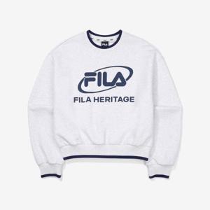 [휠라]빅로고 면혼방 맨투맨 (FS2POF3156F_WTM)