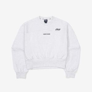 [휠라]자수 면혼방스트레치 컷아웃 맨투맨 (FS2POF3154F_WTM)