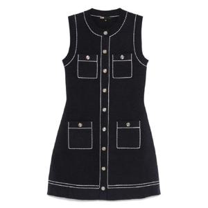 마쥬 콘스트라스트 스티치 미니 드레스 MFPRO04347