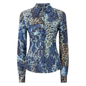 26 SS 로베르토 카발리 레오파드 프린트 버튼 업 셔츠 VKJ720VT010 TP441073395