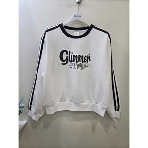 [에꼴리에]2선트랙라인세미크롭맨투맨티 25QT753_OD