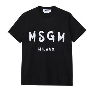 MSGM 반팔티 2000MDM510 200002 99 브러쉬드 로고 여성반팔티 당일발송