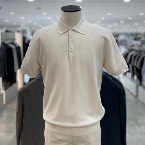 [지오지아]워셔블 카라 니트 티에리_ABF2ET1102_IV_DG