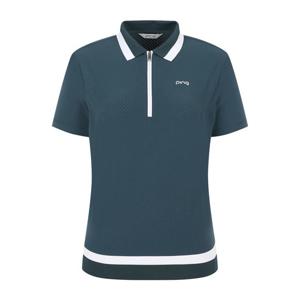 [핑]여성 타공 폴로반팔 티셔츠  121E2TO551_GN_YS