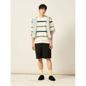 [빈폴멘] 젠틀테크 옥스포드 하프 팬츠 - 블랙 (BC5325C655)