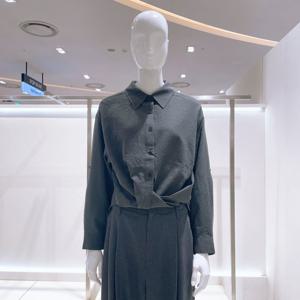 [비지트인뉴욕] 소매 롤업 체크 셔츠 VB9LS10