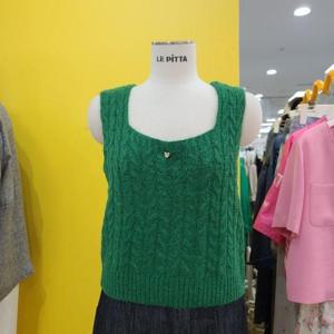 르피타 DP01 하트꽈배기조끼 L254BVTA03