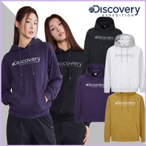 디스커버리 (DXHD21054) 로고 그래픽 후드티