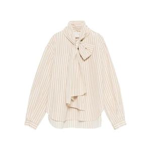 26 SS 포르테포르테 스트라이프 타이 넥 셔츠 14400BISMYSHIRT TP442610652