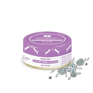 네츄럴코어 고양이 게맛살 참치캔 95g  습식 캔사료