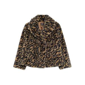 아페쎄 레오파드 프린트 더블 브레스티드 재킷 PSALAF01556